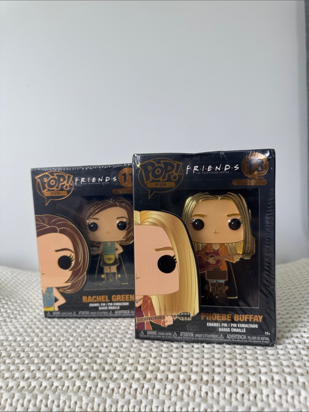Funko Pop! Friends Enamel Pin Set - Black, Gold, Blonde & Brown Accents